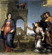 Andrea del Sarto Annunciation oil
